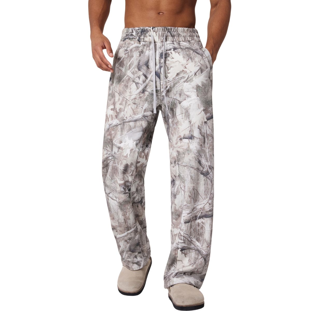 Relaxed Branch Camouflage Fleece Sweatpants
