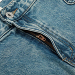 Men's Washed Denim Punk Wide-Leg Work Pants