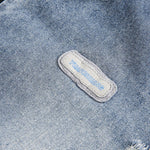 Vintage Distressed Patchwork Denim Jacket