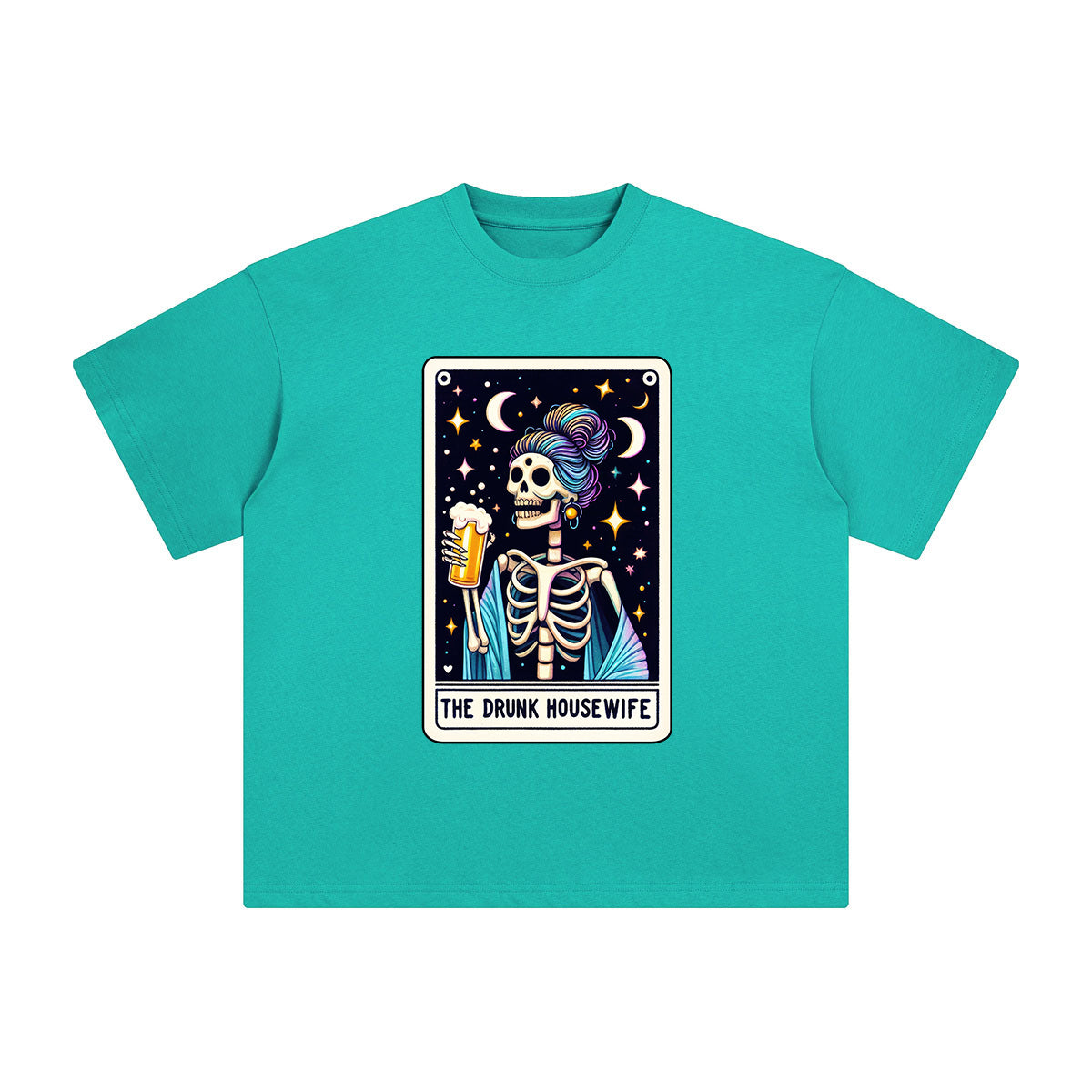 The Drunk Housewife Comic Graphic Tee-INNBLAC Fashion Apparel