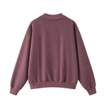 Washed Overdye Half‑Zip Metal Zipper Crew Neck Sweatshirt
