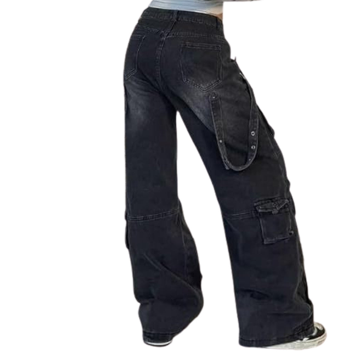Women’s Y2K Low Rise Baggy Cargo Jeans