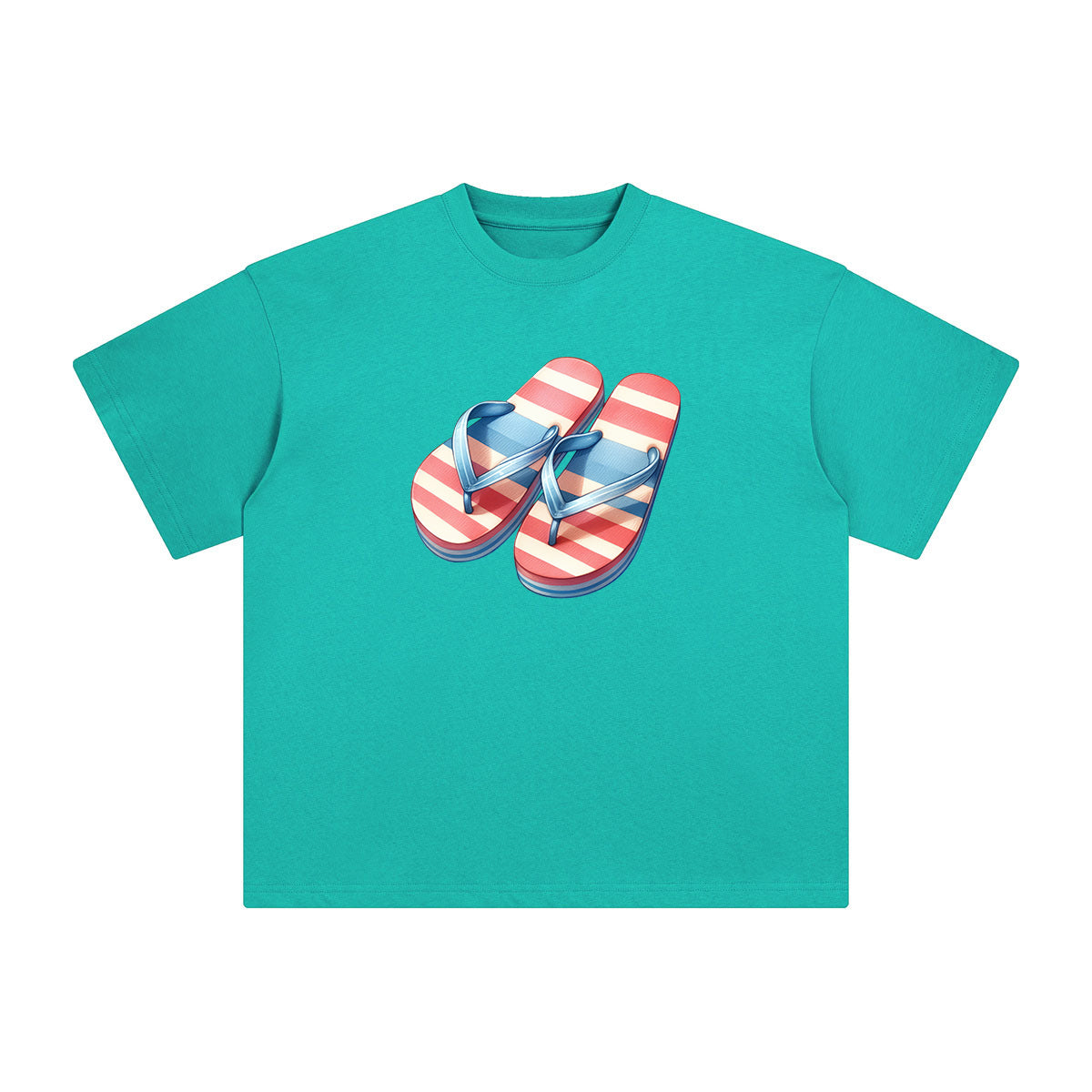 Summer Vacation Slippers Graphic Tee-INNBLAC Fashion Apparel