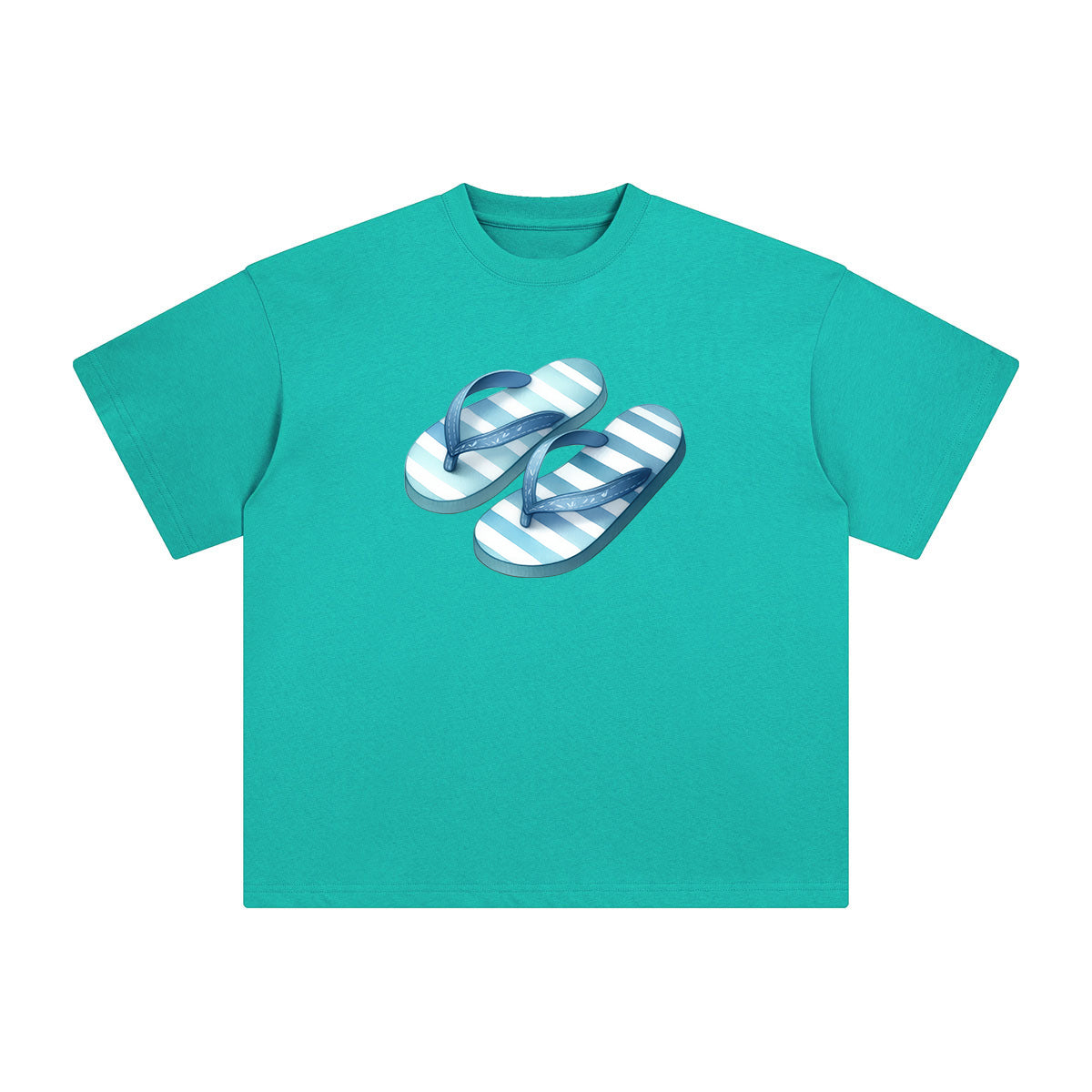 Summer Vacation Slippers Graphic Tee-INNBLAC Fashion Apparel