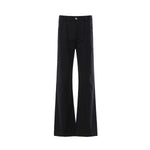 Old Money Lyocell Blend Slim Flare Trousers