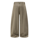 Minimalist Wide-Leg Pleated Pants