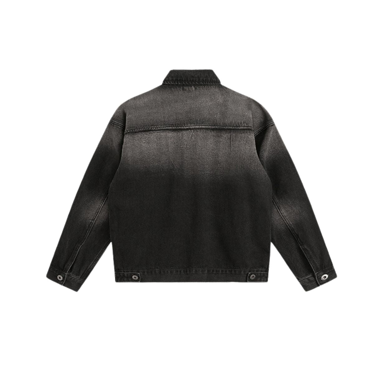 Washed Gradient Trucker Denim Jacket
