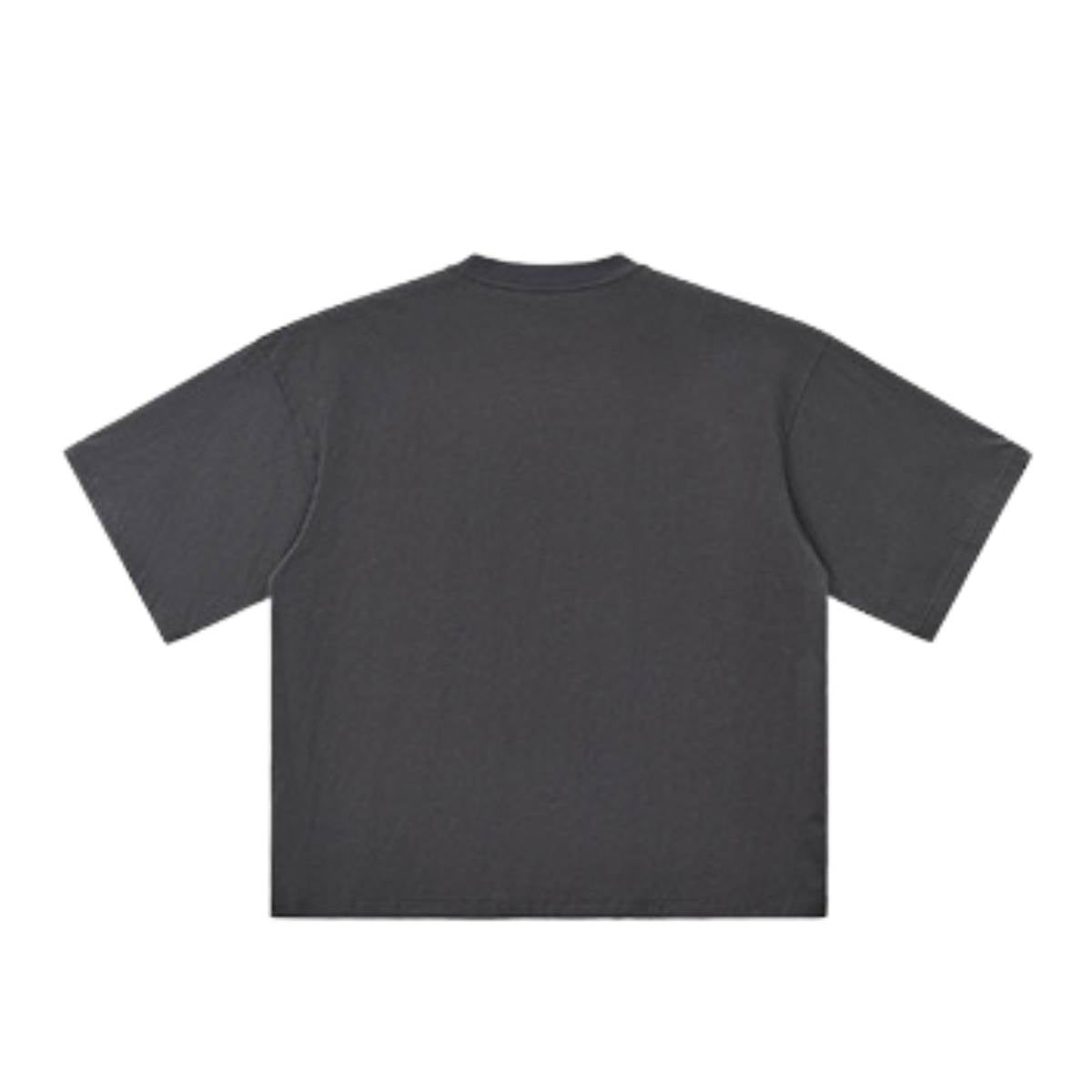 Mock Neck Oversized Vintage Tee