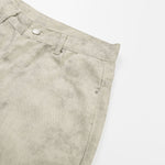 Marble Print Loose Straight Trousers