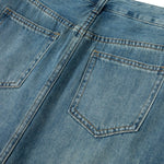 Rhinestone Embellished Paint-Splattered Mini Skirt