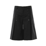 Vintage Pinstripe Wide Leg Cropped Trousers