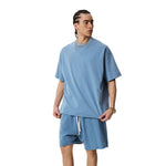 Heavyweight Washed Raw Edge Tee 8oz