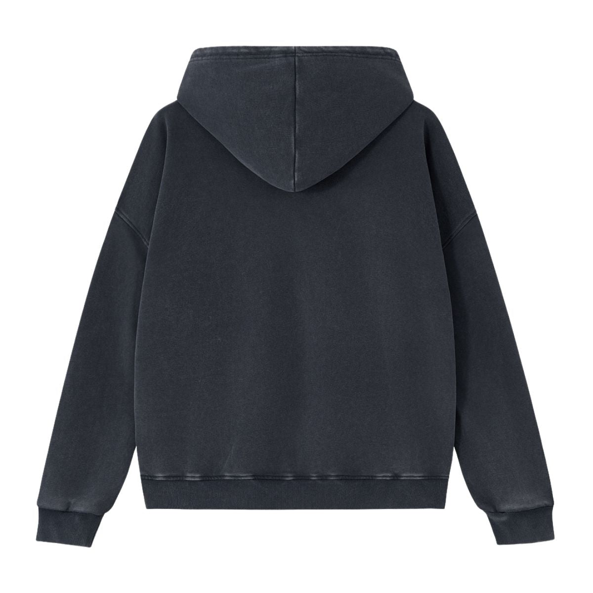 Cotton Heavyweight Washed Distressed Terry Hoodie