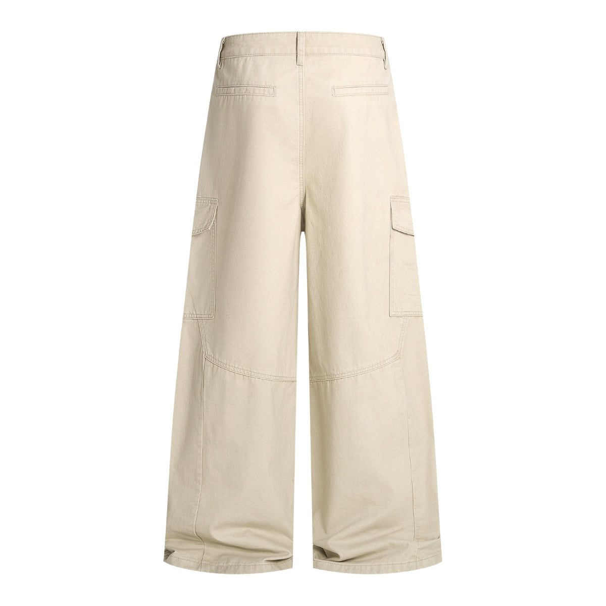 Vintage Baggy Paneled Straight-Leg Cargo Pants