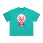 Valentine Love Globe Graphic Tee-INNBLAC Fashion Apparel