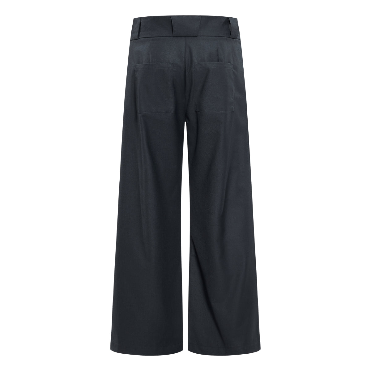 Vintage High Street Pleated Wide-Leg Draped Trousers
