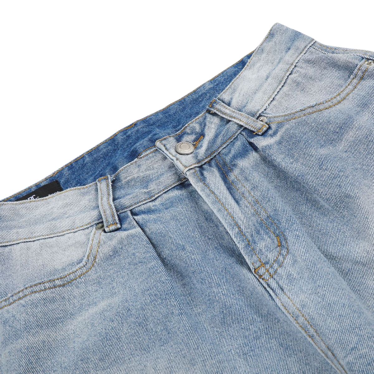 Vintage Distressed Relaxed Denim Shorts