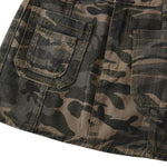 Women's Camouflage Denim Mini Skirt