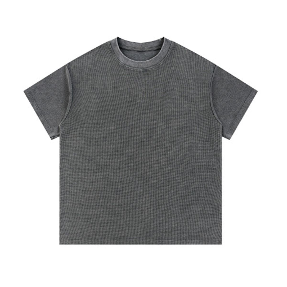 340G Vintage Wash Waffle Knit Relaxed Fit T-Shirt