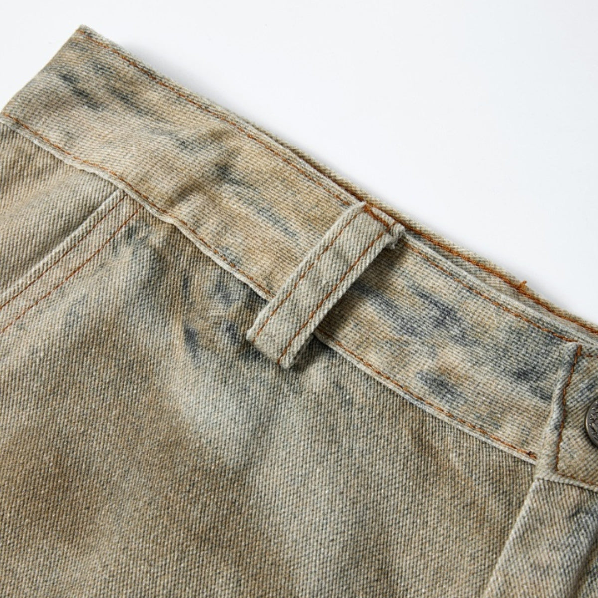 Bermudas con bordado lavado vintage