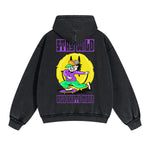 Stay Wild Graffiti Cartoon Double Slider Zip Hoodie-INNBLAC Fashion Apparel