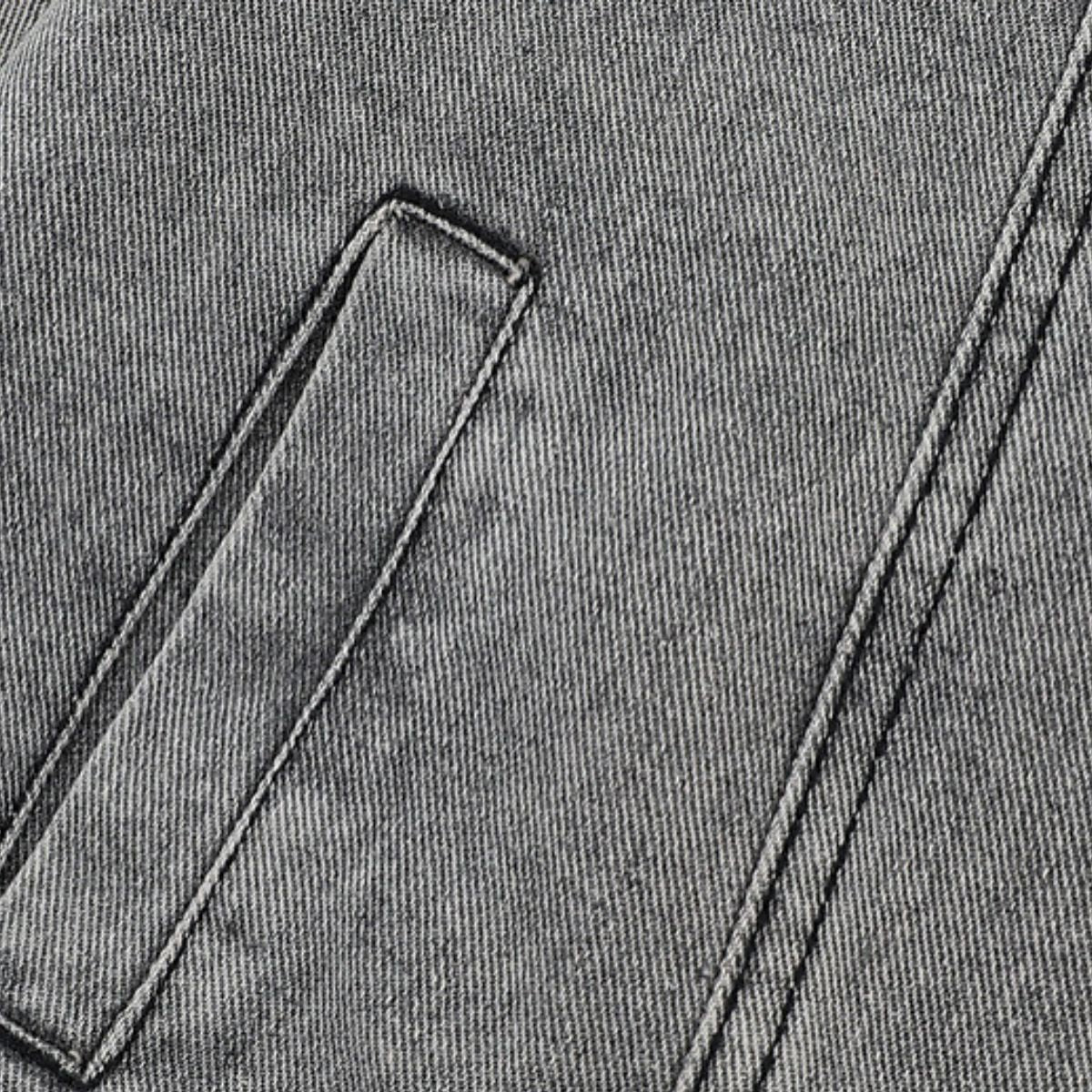 Trendy Patchwork Motorcycle Style Retro Street Washed Denim Jacket