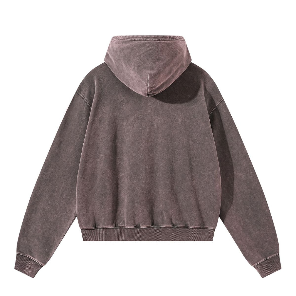 Snow Wash Vintage Distressed Ripped Hoodie