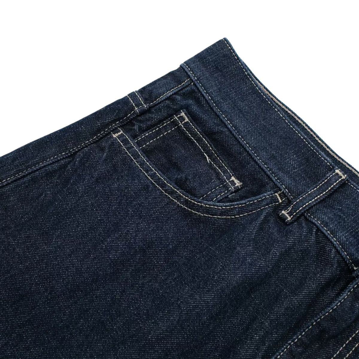 Indigo Cuffable Hem Baggy Jeans