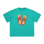 Summer Vacation Slippers Graphic Tee-INNBLAC Fashion Apparel