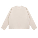 Heavyweight Washed Waffle Cotton Long Sleeve Tee 340G