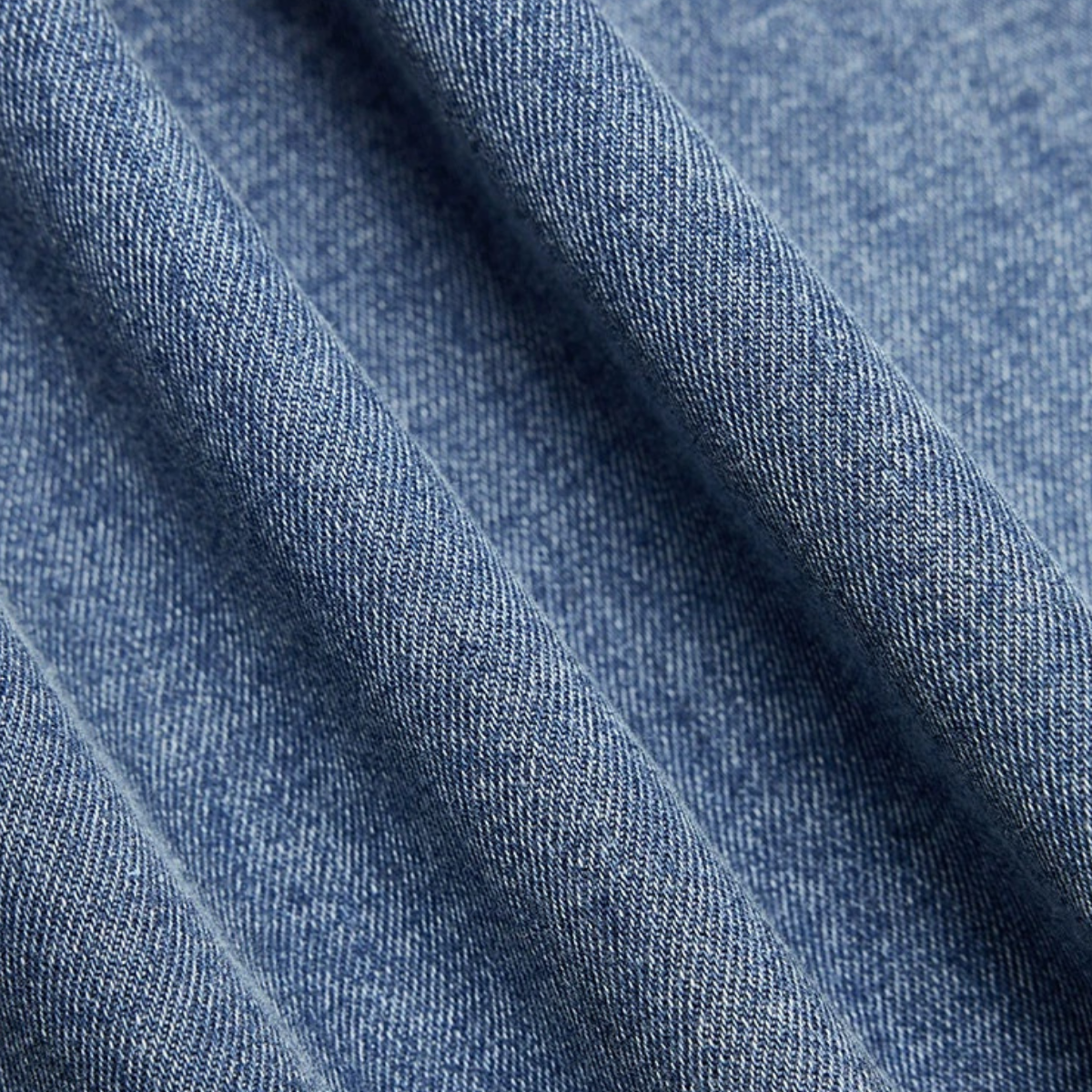 A-Line Denim Belted Midi Sundress