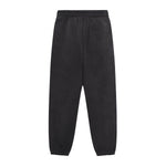 Color‑Contrast Webbing Fleece‑Lined Loose Jogger Pants
