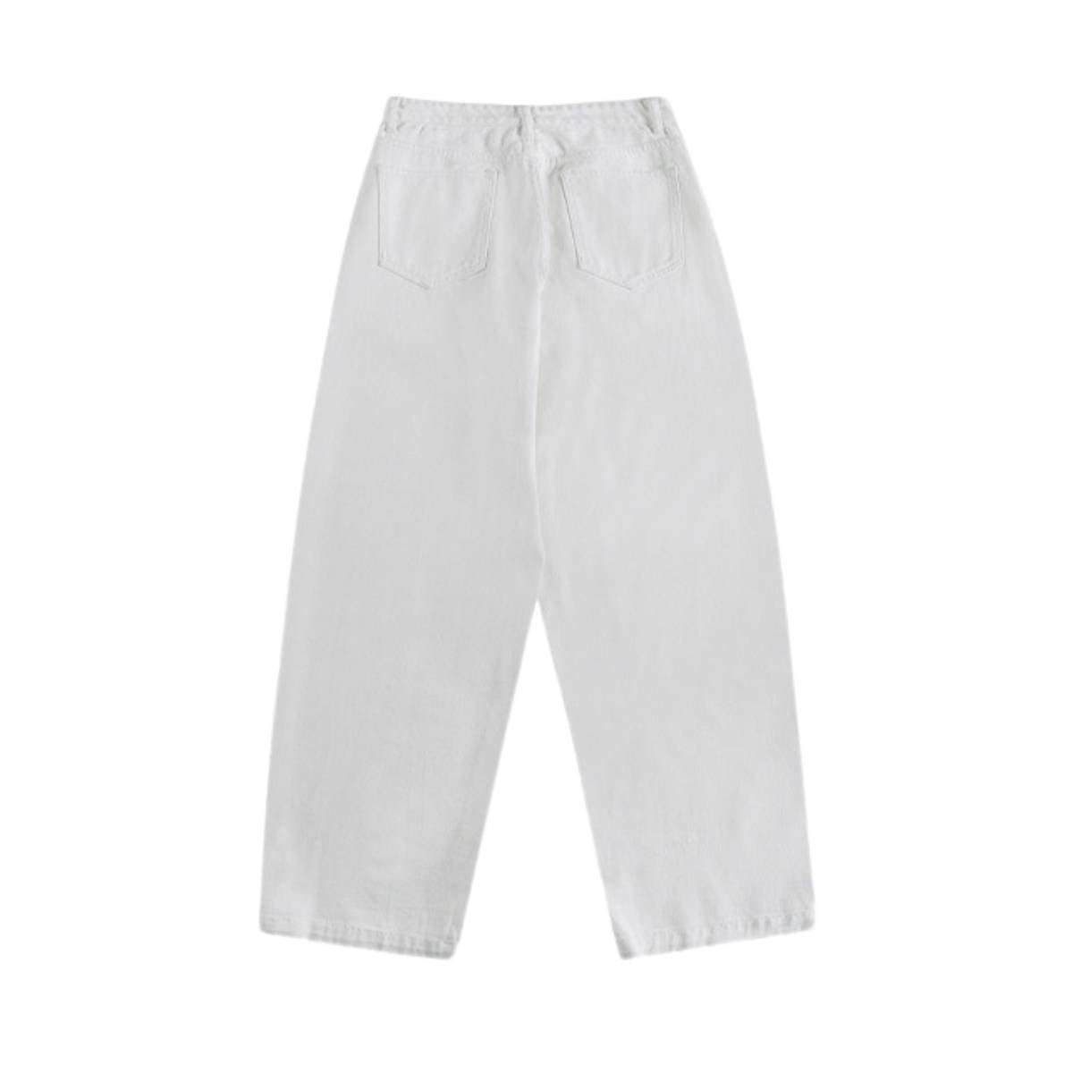High Waist Structured Seam Relaxed Draped Wide Leg Pants