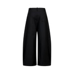 Vintage Curved Wide Leg Draped Trousers