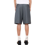 Double Pleat Relaxed Fit Bermuda Shorts