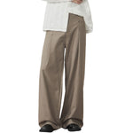 Wide Leg Single Pleat Trousers