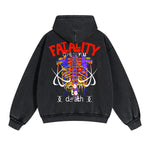 Fatality Graphic Double Slider Zip Hoodie-INNBLAC Fashion Apparel