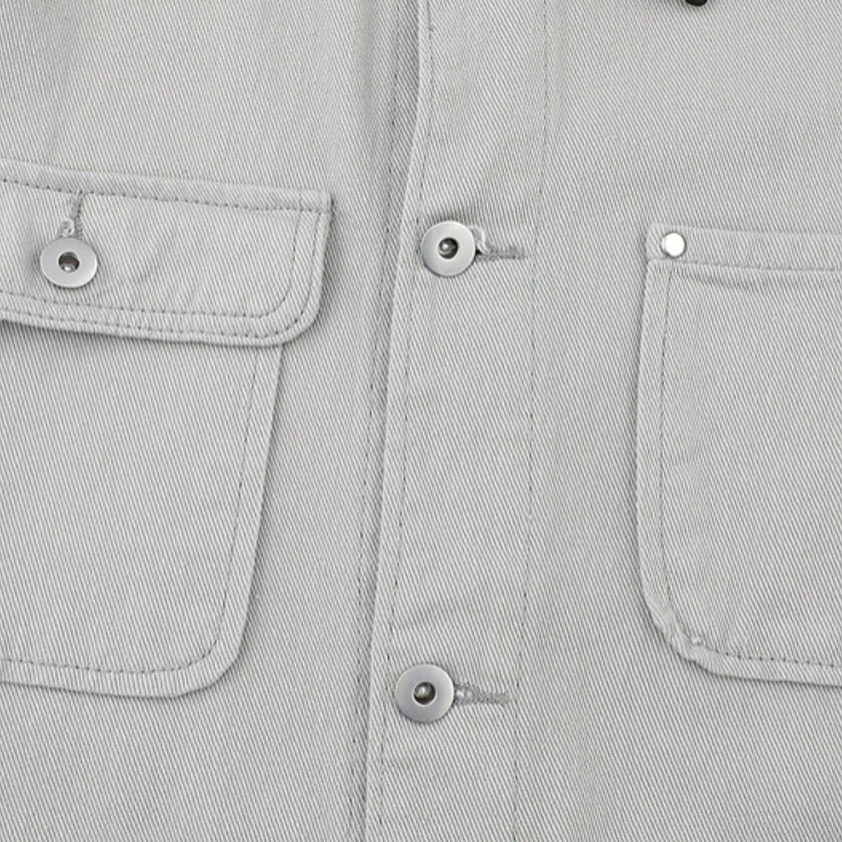 Vintage Barn Style Unisex Solid Color Denim Jacket