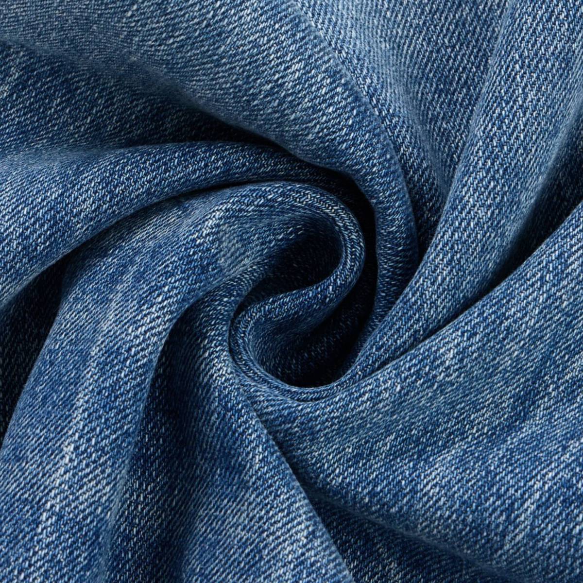 Heritage Washed Utility Loose Fit Floor-Length Denim Jeans