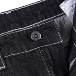 Plaid Cuff Baggy Jeans