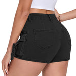 Women's Y2K Cargo Denim Ultra Shorts