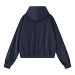 Vintage Washed Cotton Double‑Zip Hoodie