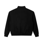 Relaxed Drop‑Shoulder Half‑Zip Sweatshirt