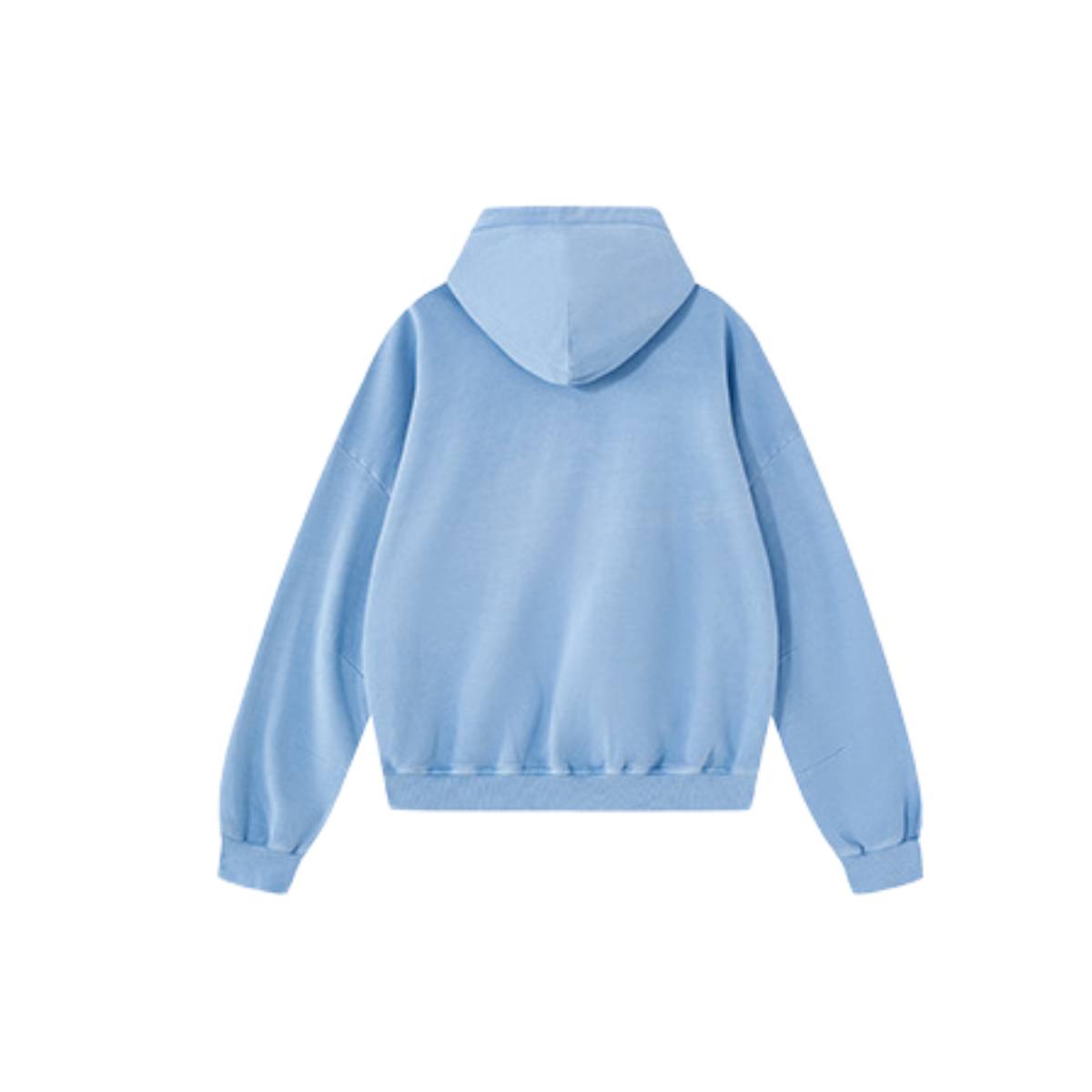 Sudadera con capucha pesada de color sólido