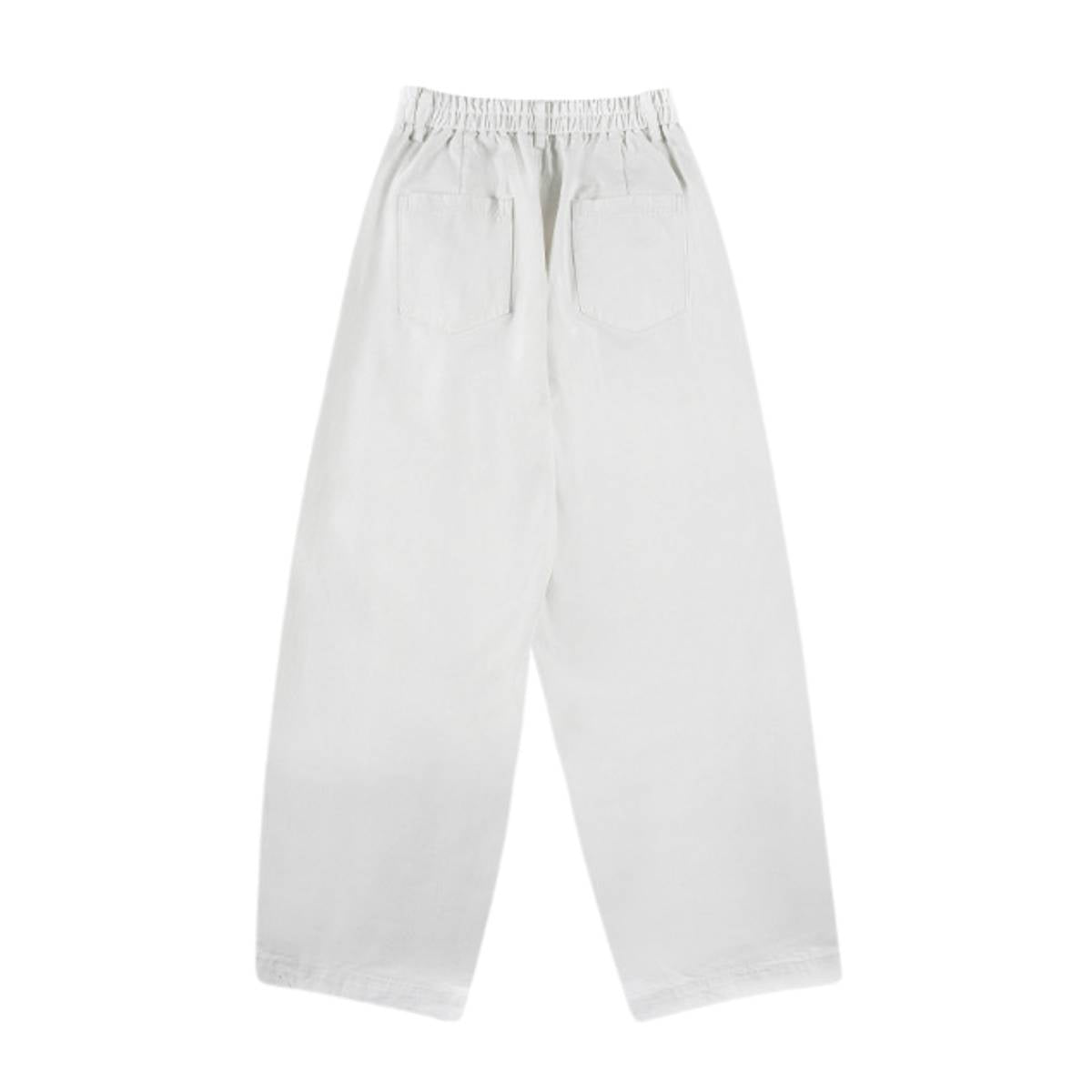 Relaxed Pleated Wide Leg Trousers