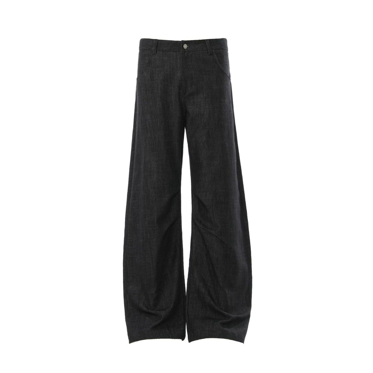 Old Money Draped Wide Leg Barrel Trousers