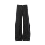 Old Money Draped Wide Leg Barrel Trousers