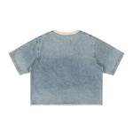 Washed Cotton Oversized Crew Neck Tee