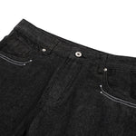 Vintage Raw Denim Wide Flare Jeans