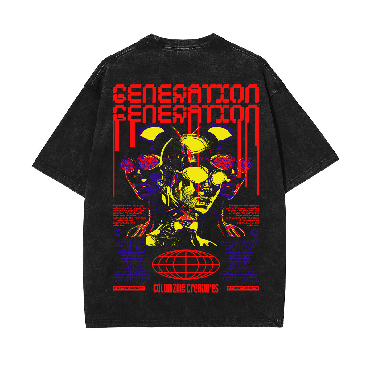 Generation Streetwear Brutalism Graphic Tee-INNBLAC Fashion Apparel